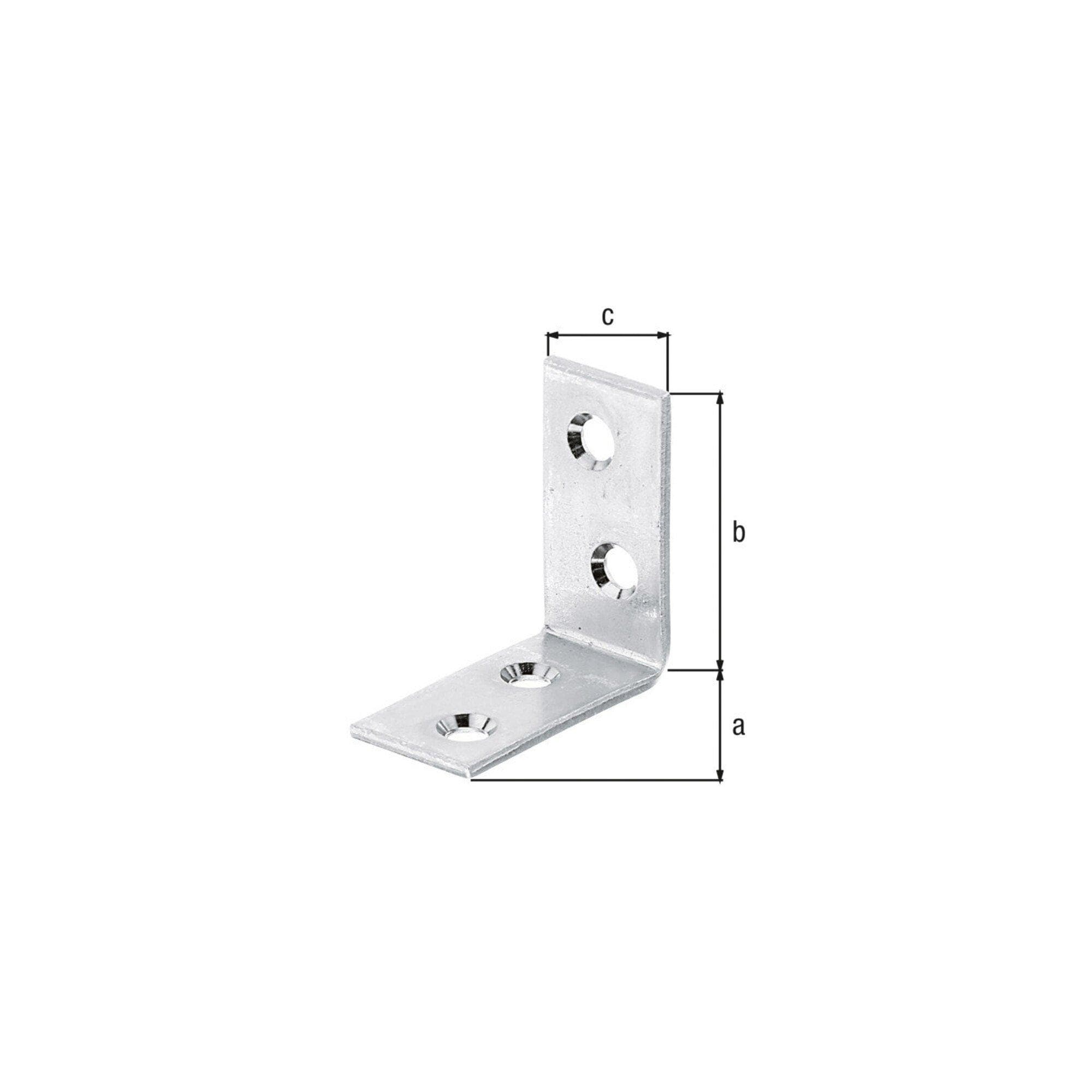 GAH Alberts Stuhlwinkel 40x40x20mm Stahl roh, gelb, sendz. (333034)