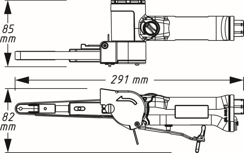 HAZET Bandschleifer (Druckluft) 9033n4