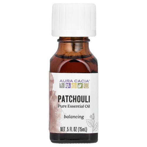 Aura Cacia, Pure Essential Oil, reines ätherisches Öl, Patschuli, 15 ml (0,5 fl. oz.)