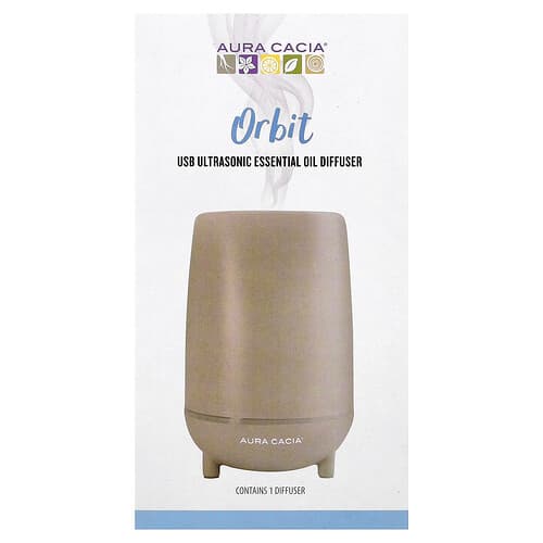 Aura Cacia, Orbit, USB-Ultraschalldiffusor für ätherisches Öl, 1 Stück