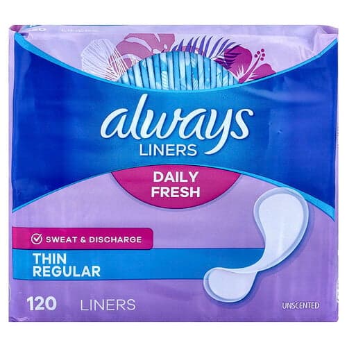 Always, Daily Fresh Liners, dünn, normal, duftneutral, 120 Slipeinlagen