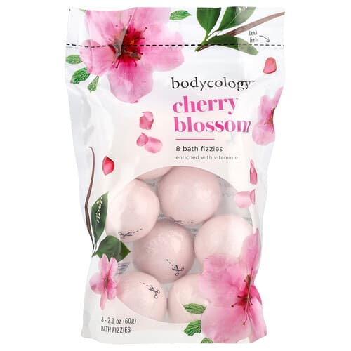 Bodycology, Bath Fizzies, Kirschblüte, 8 Stück, 60 g (2,1 oz.)