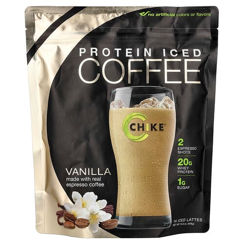 Chike Nutrition, Proteinreicher Eiskaffee, Vanille, 413 g (14,6 oz.)