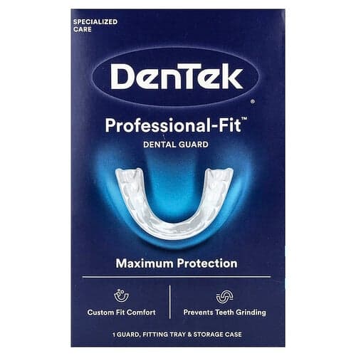 DenTek, Professional-Fit™ Dental Guard, 1 Anpassschale + 1 Aufbewahrungsbehälter + 1 Zahnschutz