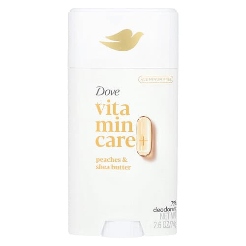 Dove, Vitamin Care+ Deodorant, Pfirsiche und Sheabutter, 74 g (2,6 oz.)