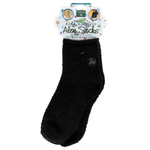 Earth Therapeutics, Aloe Moisture™, Aloe So**™, schwarz, 1 Paar