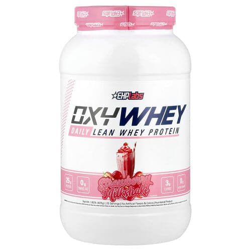 EHPlabs, OxyWhey, Daily Lean Whey Protein, Molkenprotein, Erdbeer-Milchshake, 825 g (1,82 lb.)