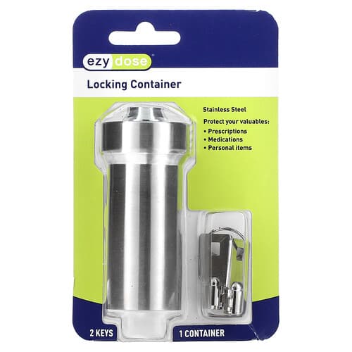 Ezy Dose, Locking Behälter, Edelstahl, 3 Stück
