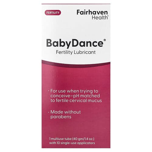 Fairhaven Health, Baby Tanzen, Fruchtbarkeitsgleitmittel, 1 Mehrzweck Tube mit 10 Einweg-Applikatoren
