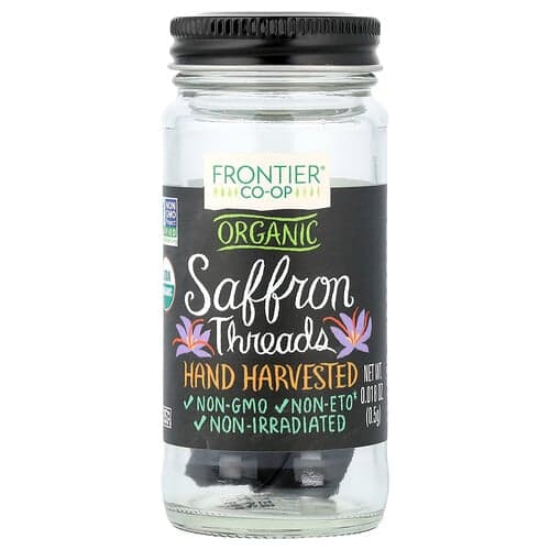 Frontier Co-op, Organic Saffron Fibers, Bio-Safranfaden, 0,5 g (0,018 oz.)