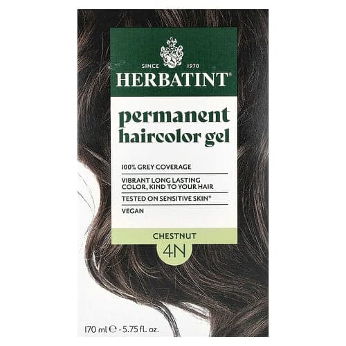Herbatint, Permanent-HaarfΣrbe-Gel, 4N, Kastanie, 135 ml