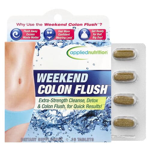 Applied Nutrition, Weekend Colon Flush®, Darmspülung, 16 Tabletten