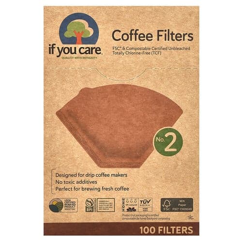 If You Care, Coffee Filters, Kaffeefilter, Nr. 2, 100 Filter