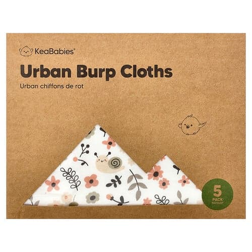 KeaBabies, Urban Spucktücher, 5er-Pack
