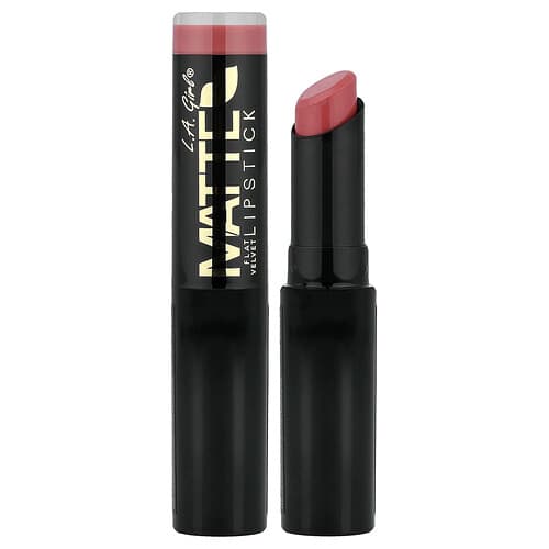 L.A. Girl, Matte Flat Velvet Lipstick, matter, flacher Samt-Lippenstift, GLC812 Snuggle, 3 g (0,10 oz.)