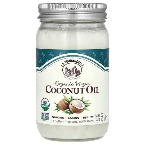 La Tourangelle, Organic Virgin Coconut Oil, natives Bio-Kokosnussöl, 414 ml (14 fl. oz.)