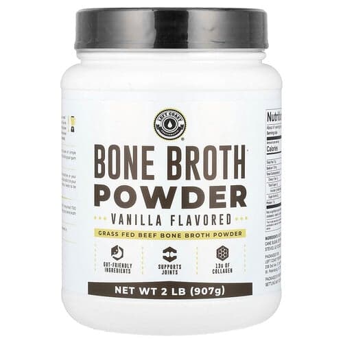 Left Coast Performance, Bone Broth Powder, Knochenbrühepulver, Vanille, 907 g (2 lb.)