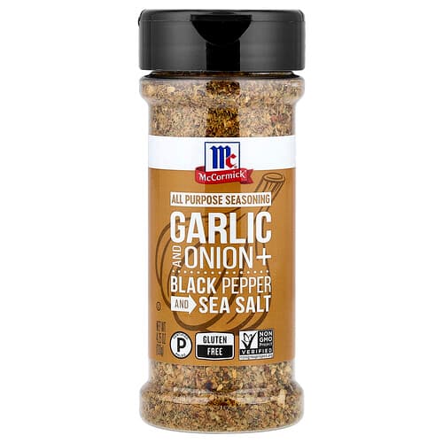 McCormick, Allzweckgewürz, Knoblauch und Zwiebel mit schwarzem Pfeffer und Meersalz, 120 g (4,25 oz.)