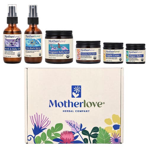 Motherlove, Bump to Baby Gift Box, 6-teiliges Set