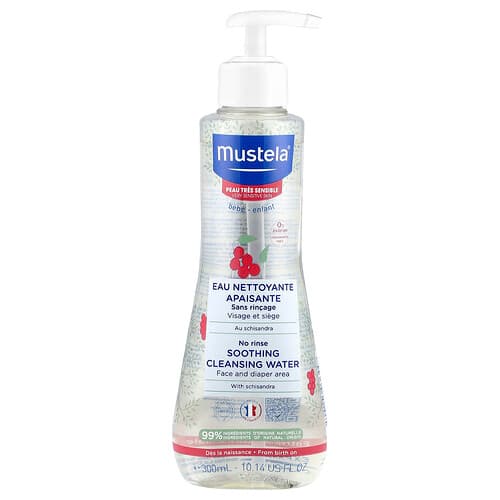 Mustela, No Rinse Beruhigendes Reinigungswasser mit Schisandra, sehr empfindliche Haut, ohne Duftstoffe, 300 ml (10,14 fl. oz.)