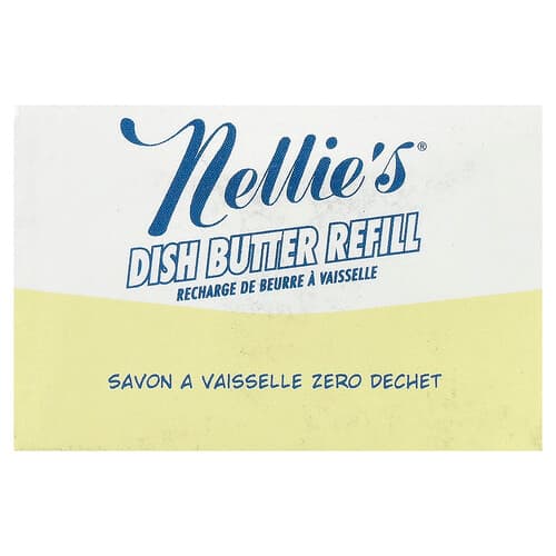 Nellie's, Butterriegel-Seife, Nachfüll, 1 Bar
