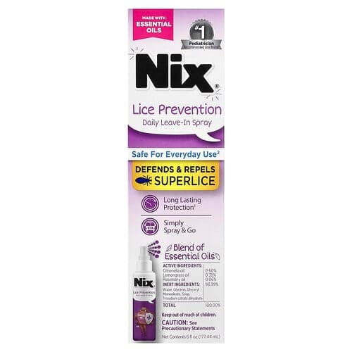 Nix, Läuseprävention, tägliches Leave-In-Spray, 177,44 ml (6 fl. oz.)