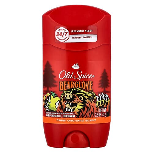 Old Spice, Antitranspirant & Deodorant, Antitranspirant und Deodorant, Bearglove, 73 g (2,6 oz.)