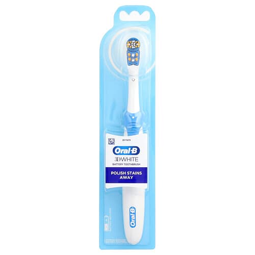 Oral-B, 3D White, batteriebetriebene Zahnbürste, 1 Zahnbürste