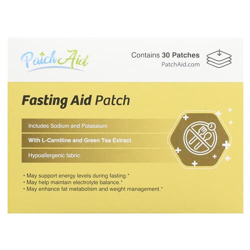 PatchAid, Fasting Aid Patch, Fastenhilfe-Pflaster, 30 Pflaster