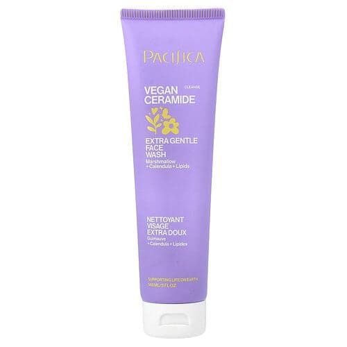 Pacifica, Vegan Ceramide, Extra Gentle Face Wash, extra sanftes Gesichtswaschmittel, ohne Duftstoffe, 148 ml (5 fl. oz.)