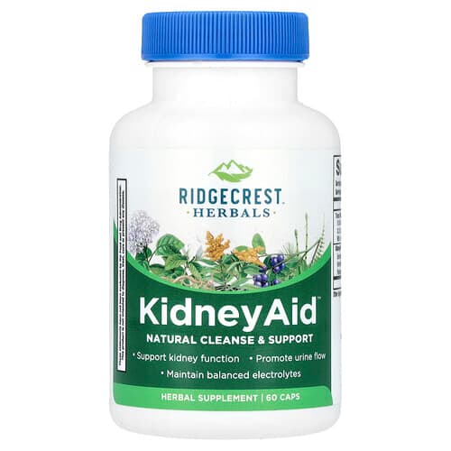 RidgeCrest Herbals, KidneyAid™, Unterstützung der Nieren, 60 Kapseln