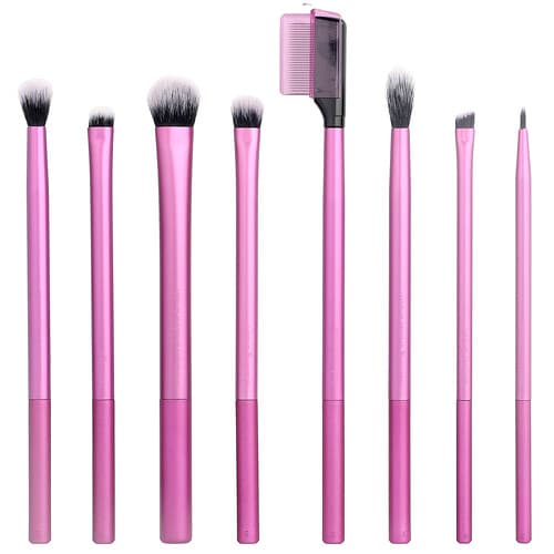 Real Techniques, Everyday Eye Essentials Brush Set, Pinsel-Set für die Augen, 8 Pinsel