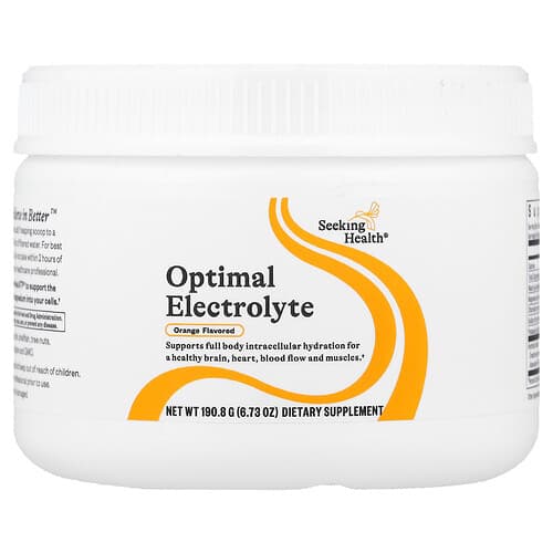 Seeking Health, Optimal Electrolyte, Elektrolyte, Orange, 190,8 g (6,73 oz.)