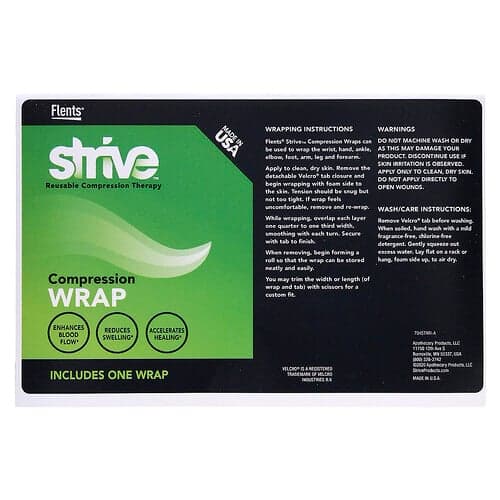Strive, Compression Wrap,Kompressionsbandage, Taupe, 1 Wickel
