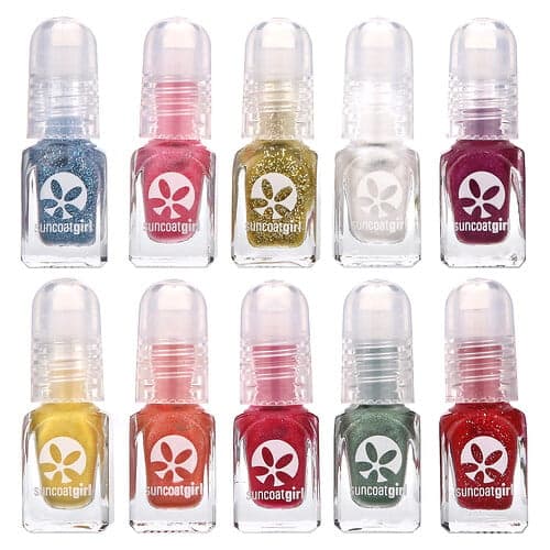 SuncoatGirl, Water-Based Nail Polish, Water-Based Nail Polish, Merry Mini Mani Kit, 12-teiliges Set