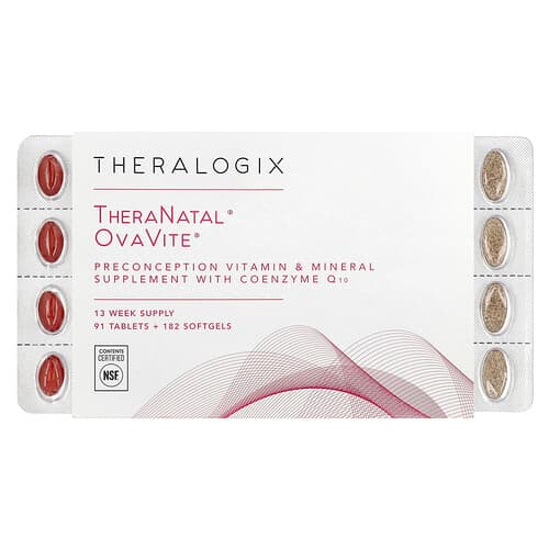 Theralogix, TheraNatal, OvaVite, 91 Tabletten + 182 Weichkapseln