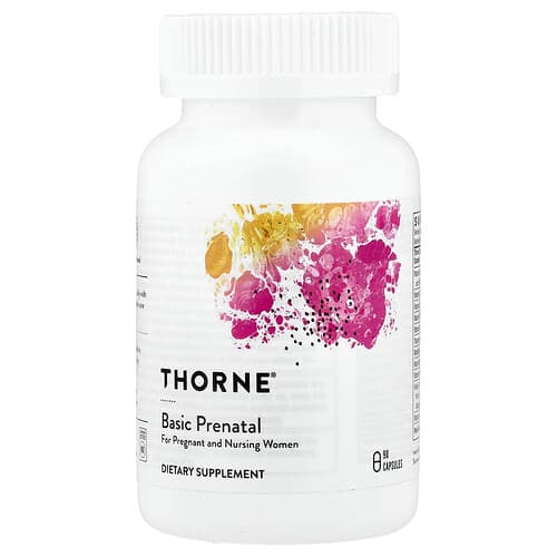 Thorne, Basic Prenatal, Multivitamine für Frauen vor der Geburt, 90 Kapseln