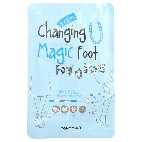 TonyMoly, Wechselnde U Magic Foot Peeling-Schuhe, 1 Paar, je 17 g (0,60 oz.).