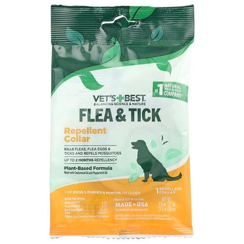 Vet's Best, Flea & Tick Repellent Halsband, für Hunde und Welpen, ab 4 Monaten, 1 Stück