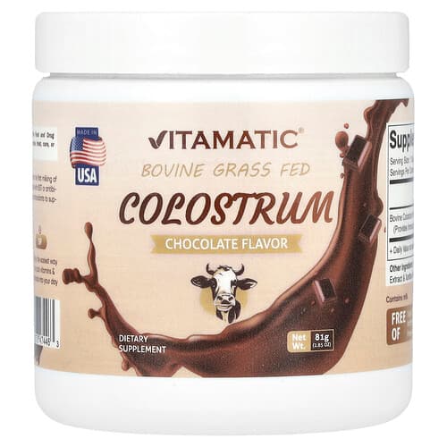 Vitamatic, Bovine Grass Fed Colostrum, Kolostrum von grasgefütterten Rindern, Schokolade, 81 g (2,85 oz.)