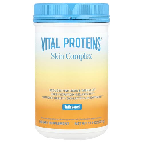 Vital Proteins, Skin Complex, Unflavored, Hautpflege-Komplex, geschmacksneutral, 339 g (11,9 oz.)