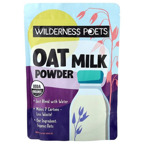 Wilderness Poets, Organic Oat Milk Powder, Bio-Hafermilchpulver, 453 g (16 oz.)