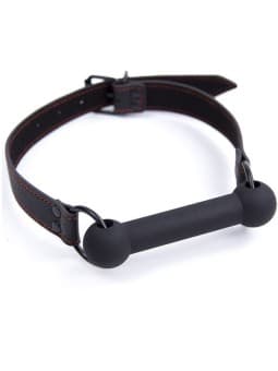 Ohmama Fetish Bone Gag With Pu Strap