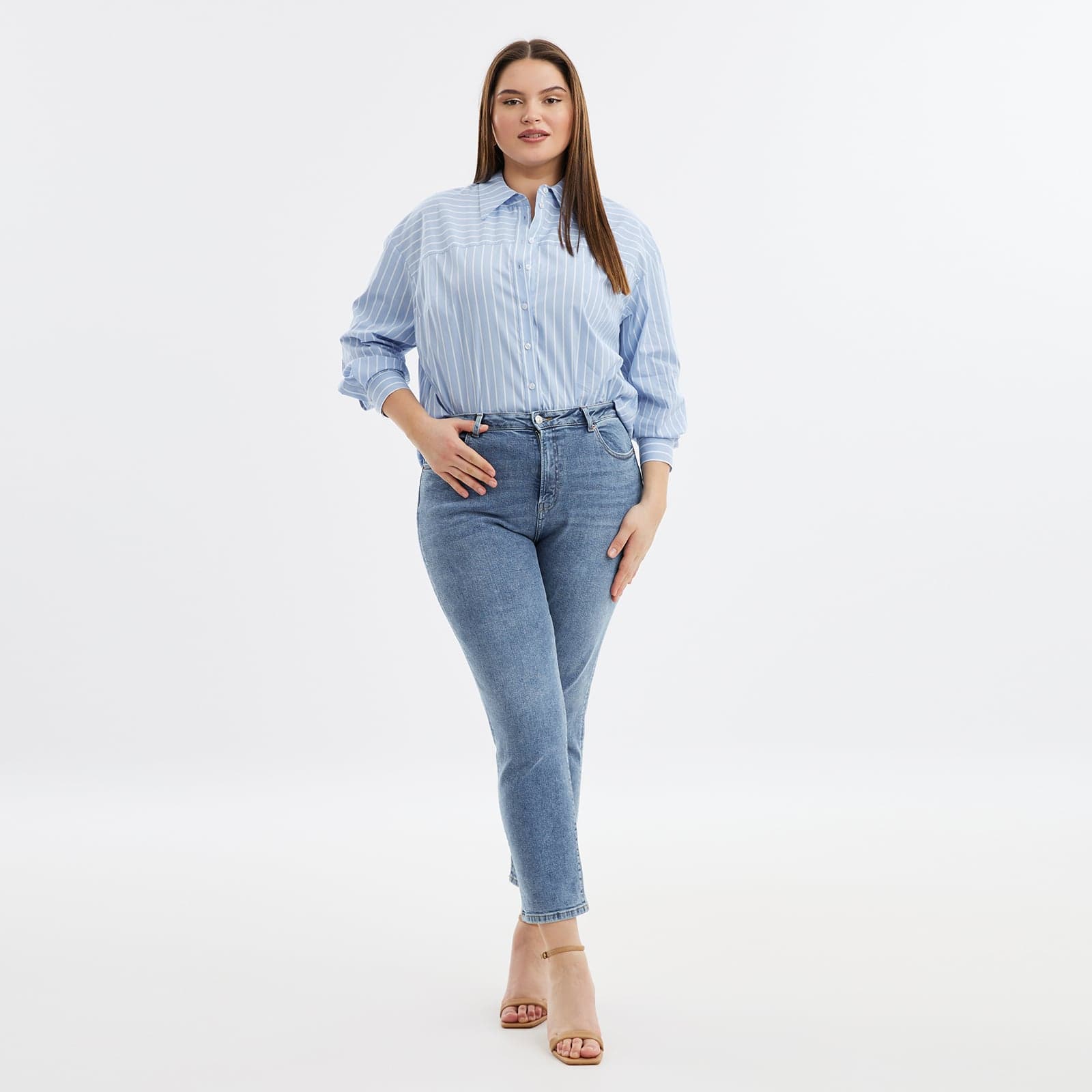 Basic blue slim jeans