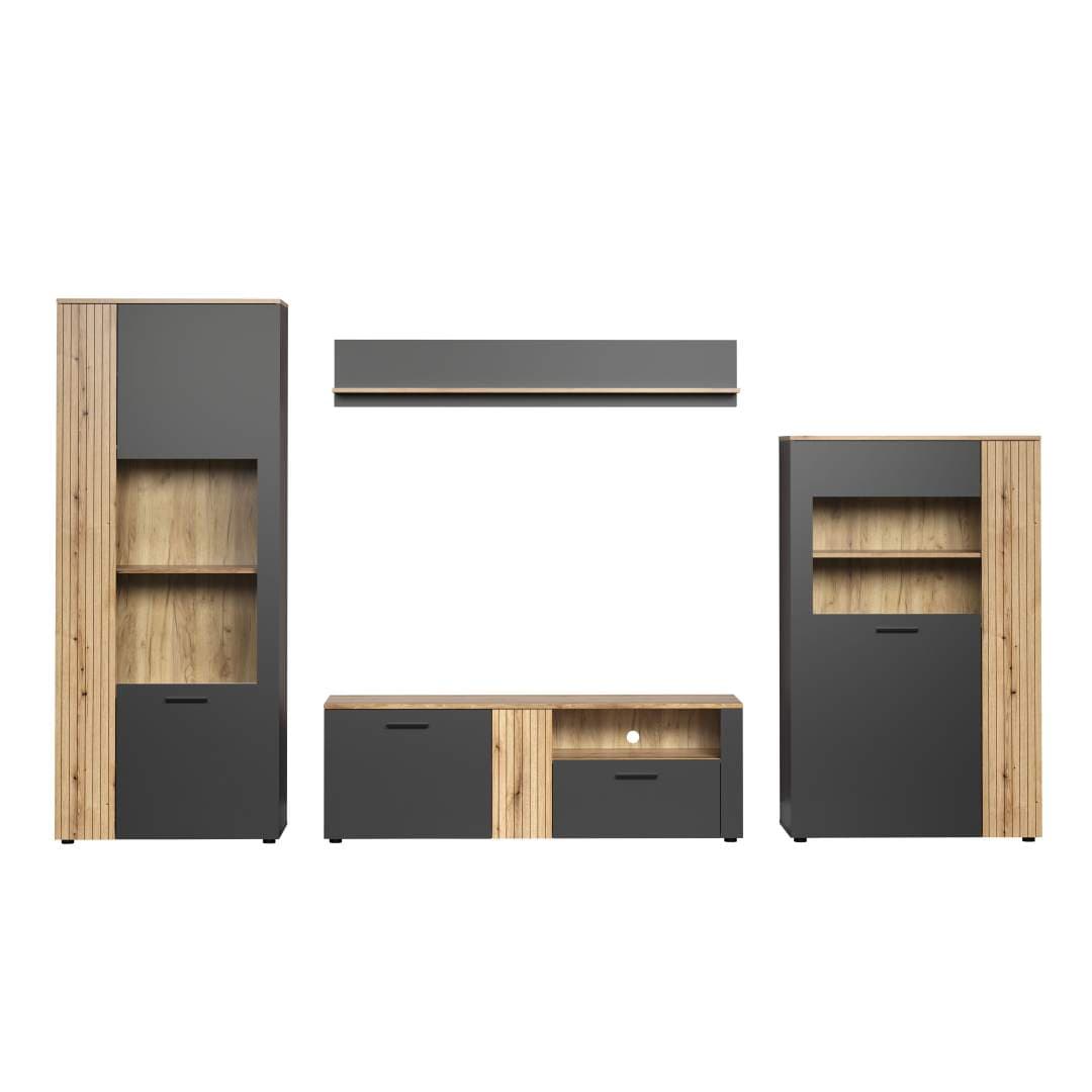 Esteban Regal System Eiche dekor, grau.