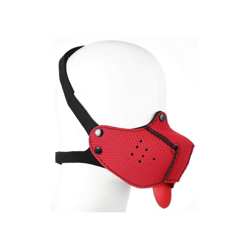 Kinky Puppy Red Neoprene Snout + Tongue