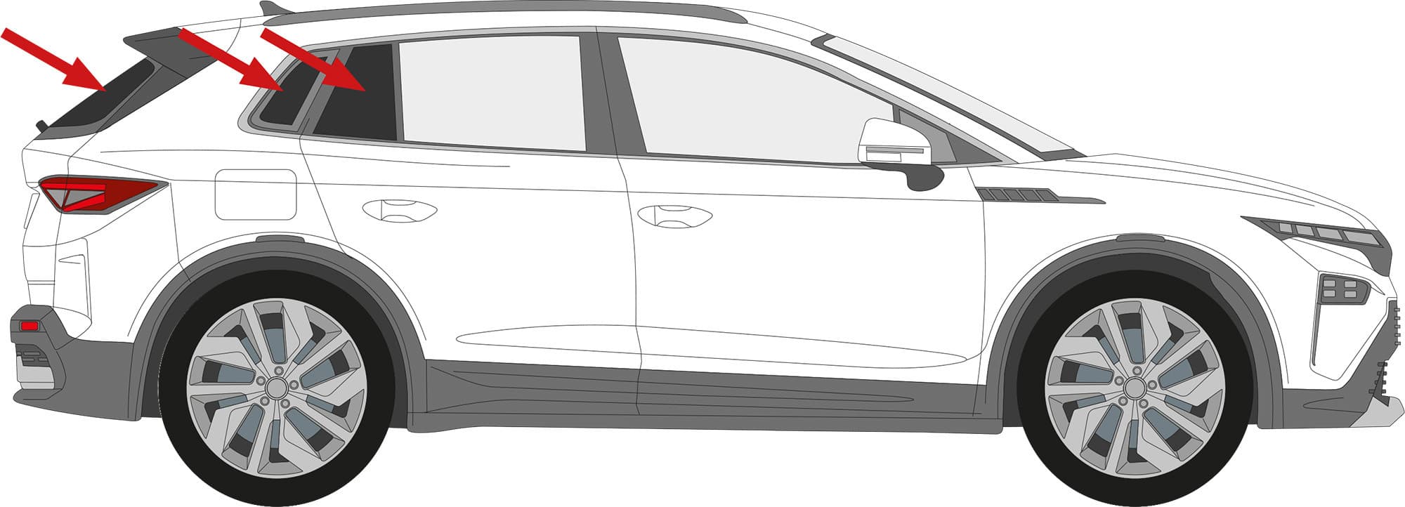 Passgenauer Sonnenschutz für Skoda ELROQ SUV, 5-TÜRER 2025-
