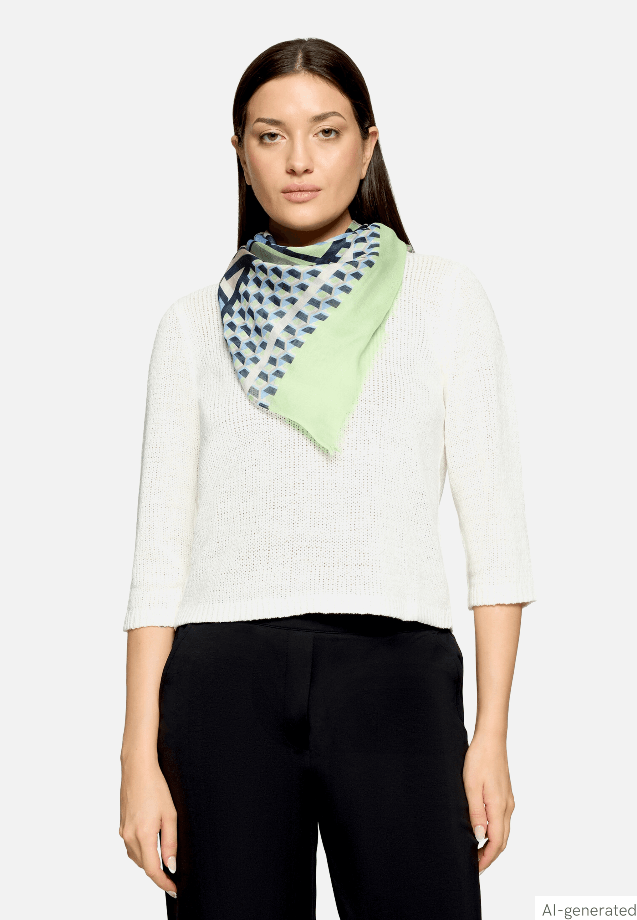 Basic-Schal mit Print