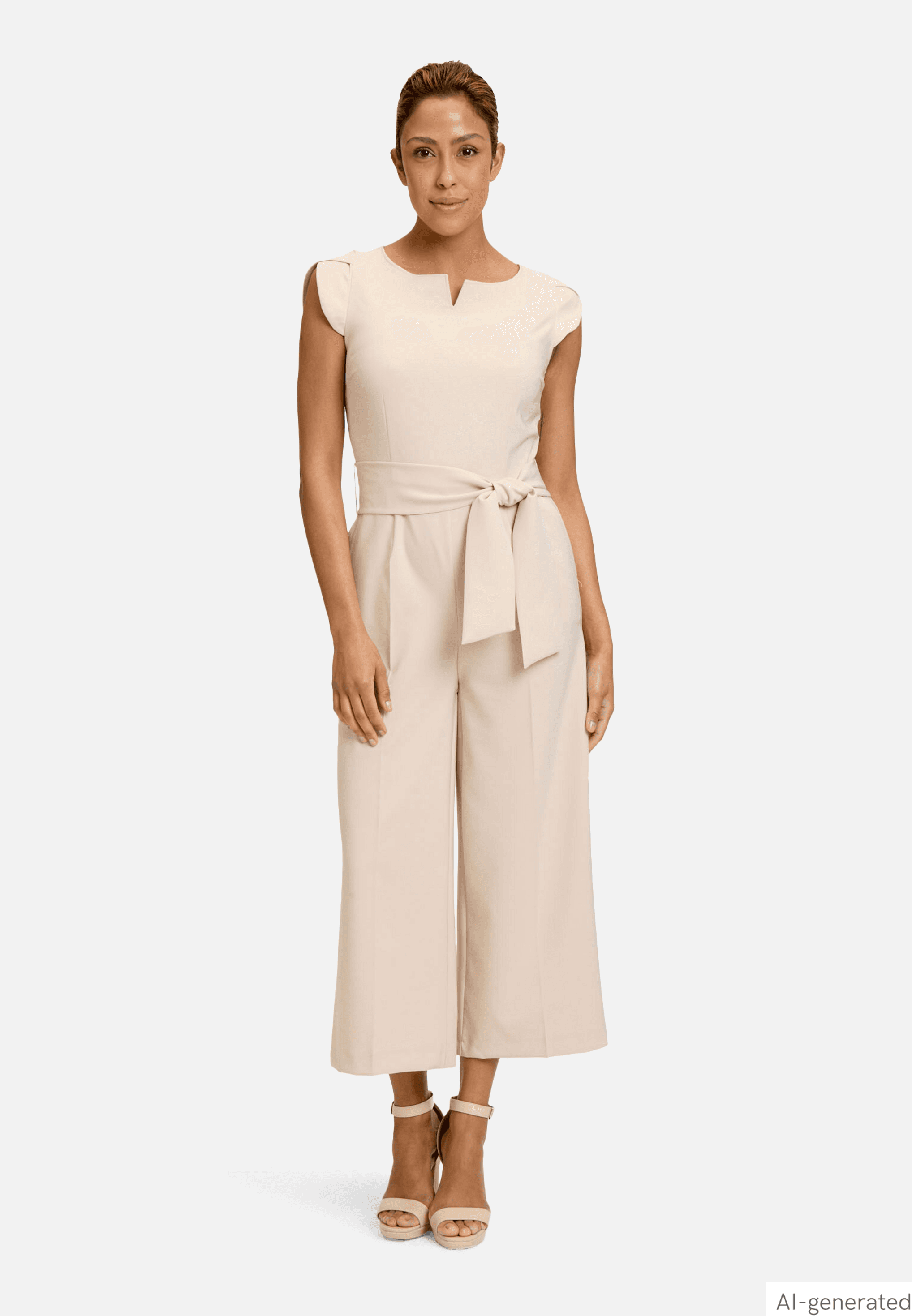 Eleganter Jumpsuit mit Bindegürtel