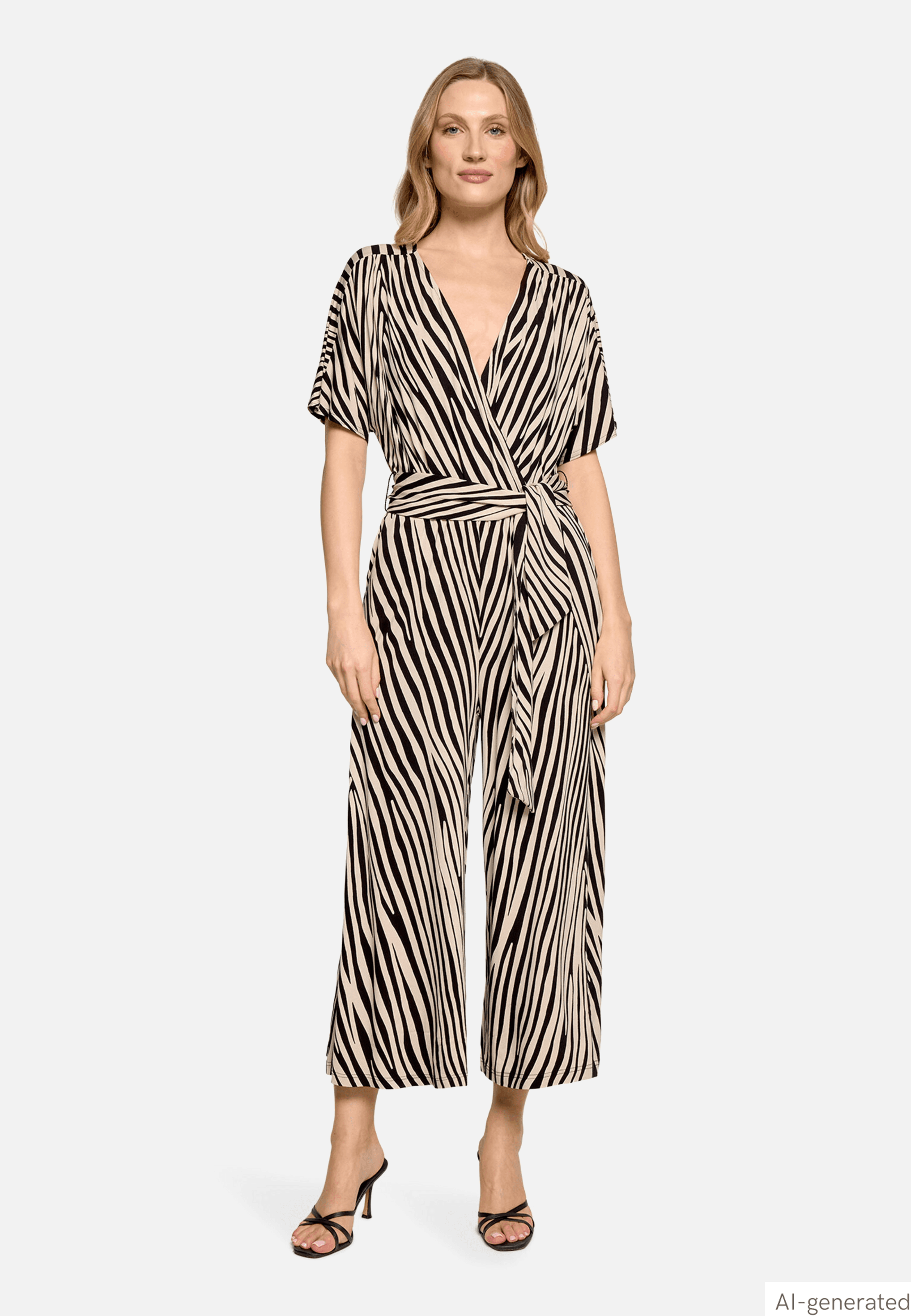 Jumpsuit mit Zebra-Print